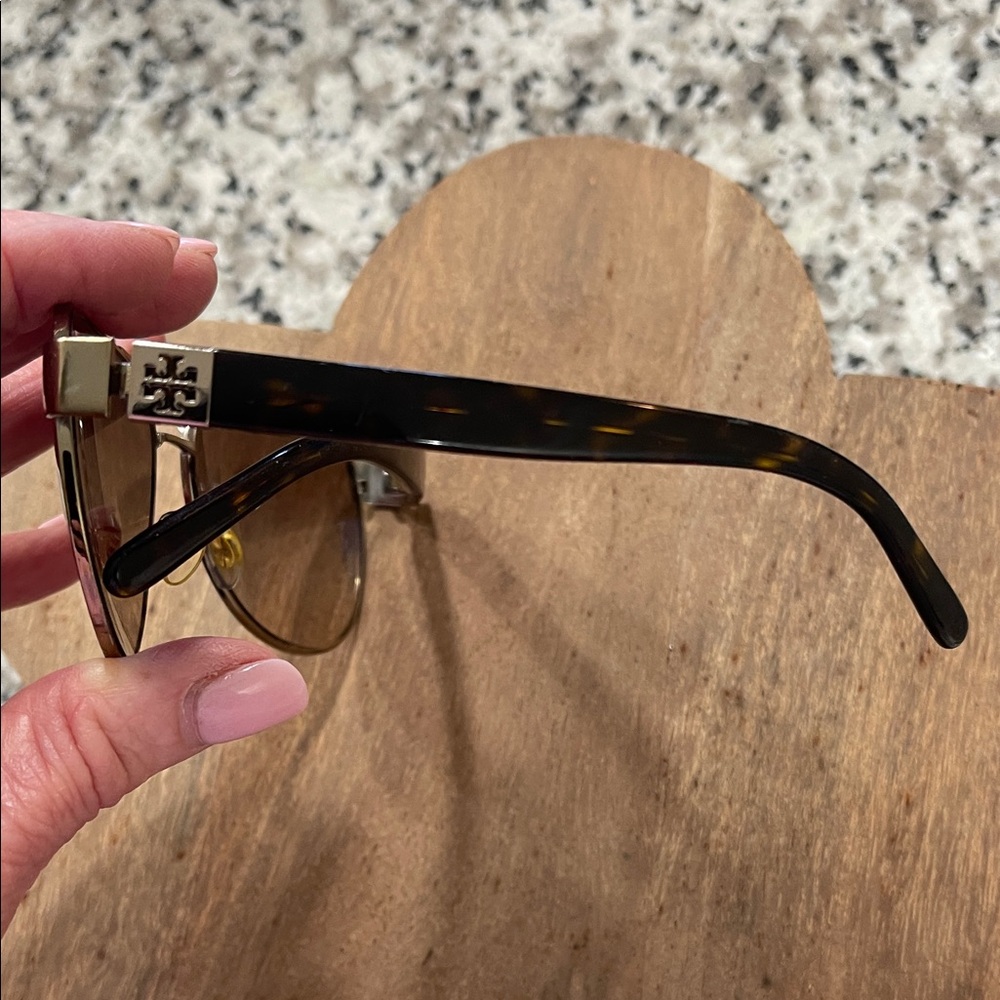Tory Burch gold Aviator Sunglasses - Picture 2 of 8